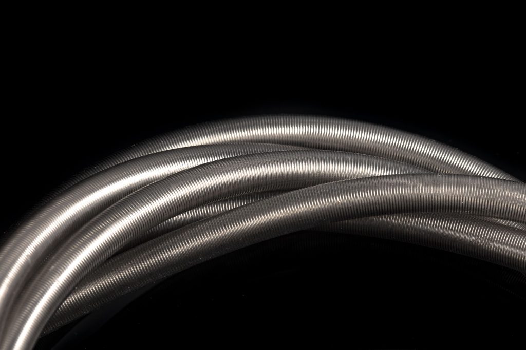 group of spiral reinforced tubes