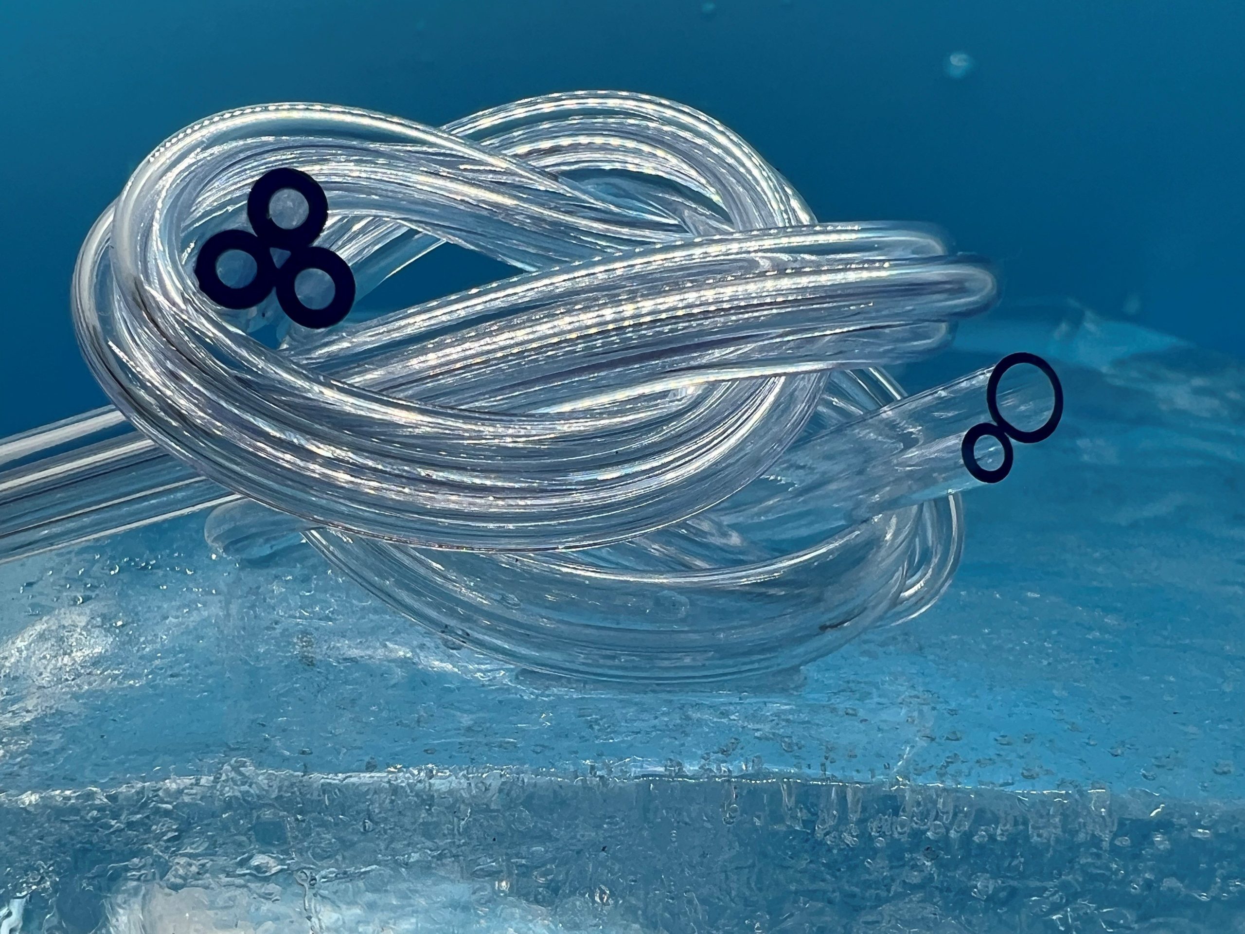 Clear PVC tri-tube and paratube by New England Tubing Technologies